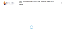 Tablet Screenshot of kingdomlifeacademyschool.org